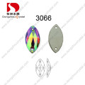 Pujiang Machine Cut Coudre sur Crystal Ab Stone Accessoires pour ornement